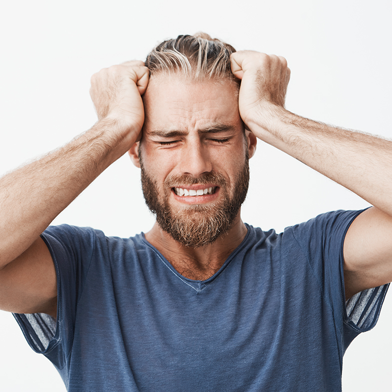 Stress caduta capelli nell'uomo