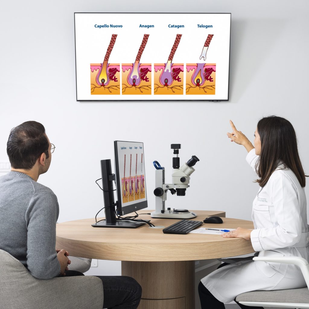 Dermocorrezione e dermostimolazione del cuoio capelluto trattamenti fisio-complex