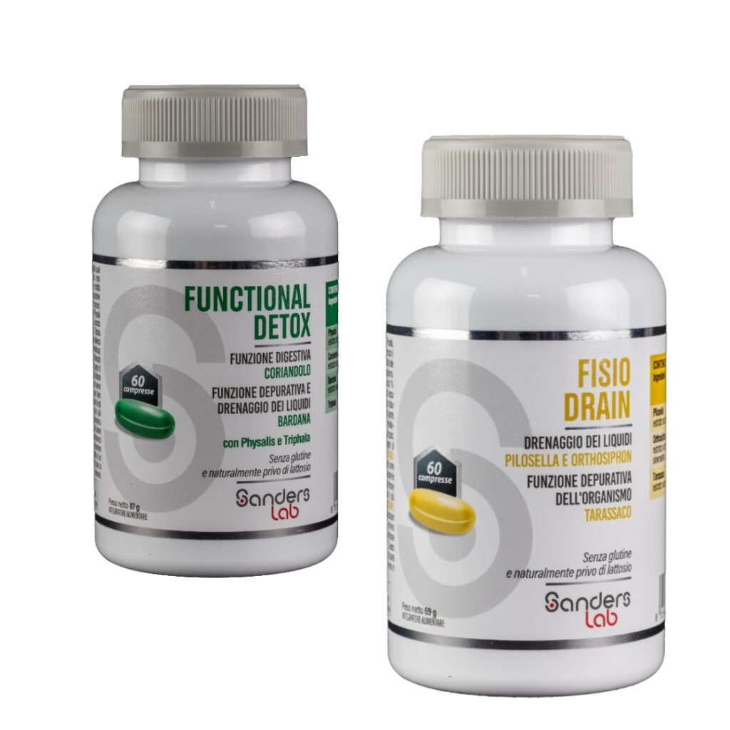 Integratori functional detox e fisio drain